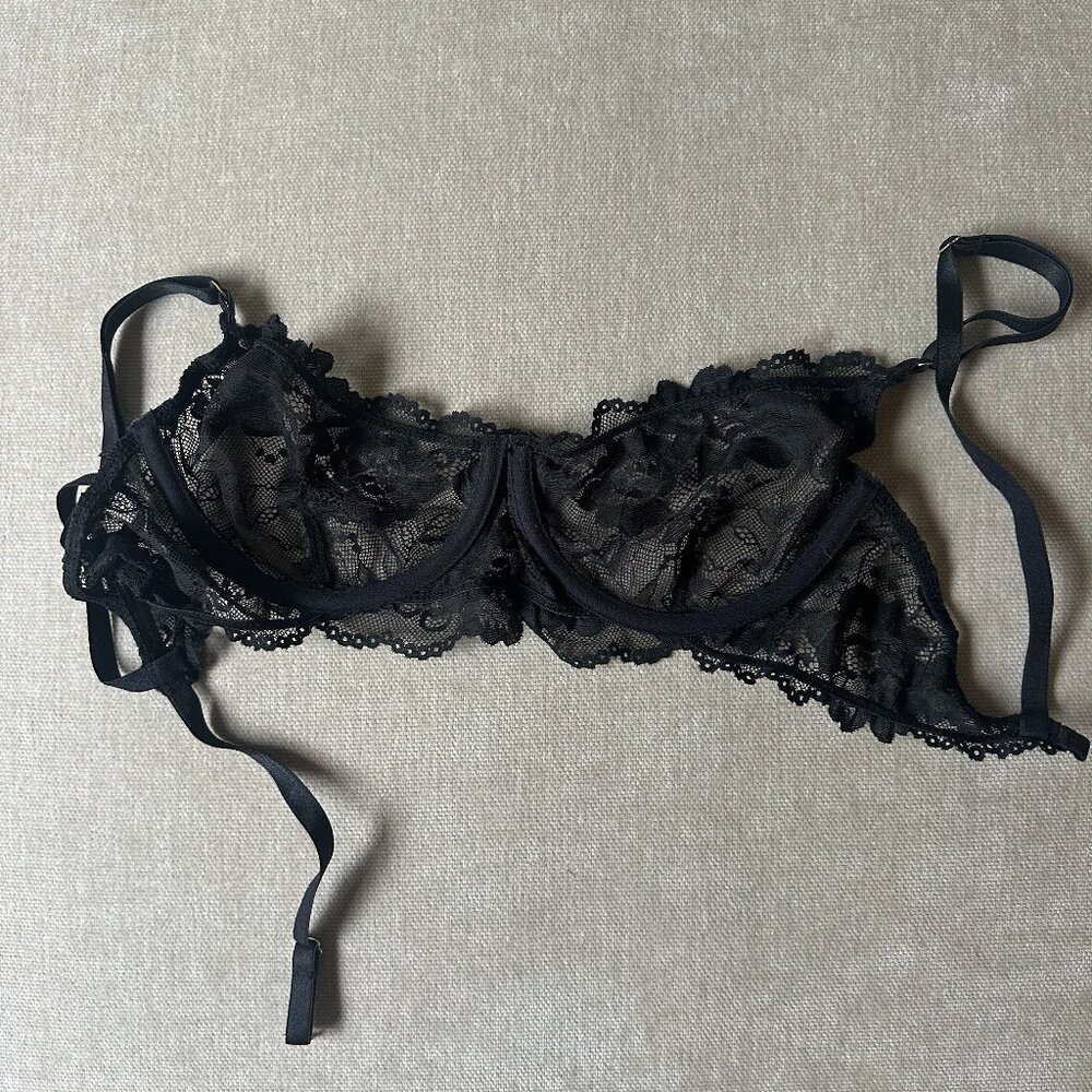Gooseberry Intimates Black Bra L Unworn